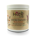 Hope For Skin Lavender Chamomile Body Butter additional jar view on a soft cream background